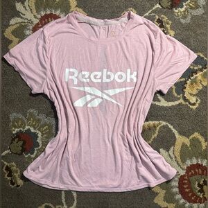 Reebok pink Tshirt open back